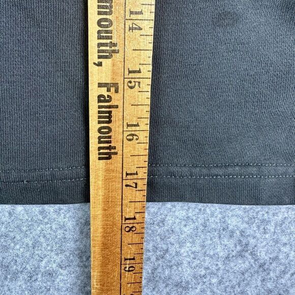 Ivy Park Cropped Hooded Sweatshirt Womens M Gray Oversized Streetwear Hoodie* - Picture 11 of 15